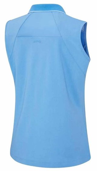 Ping Eben Sleeveless damskie polo, niebieskie