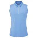 Ping Eben Sleeveless damskie polo, niebieskie
