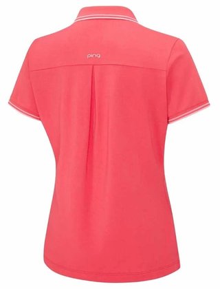 Ping Viviana Tipped damskie polo, paradise pink