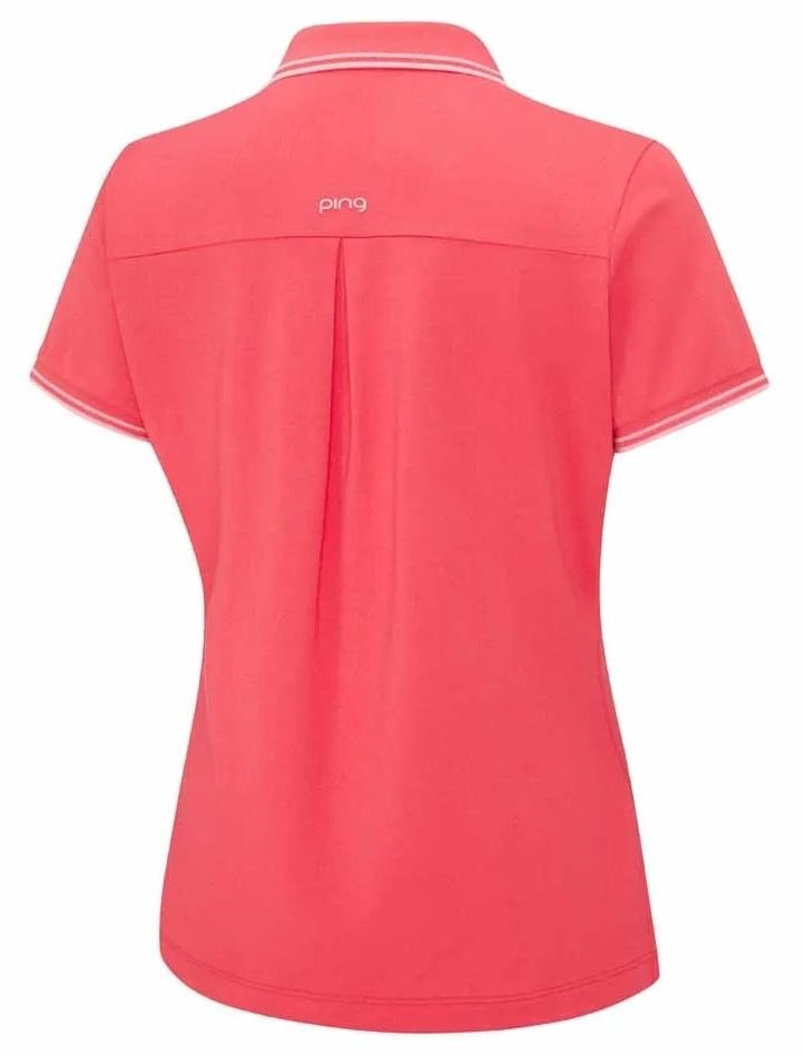 Ping Viviana Tipped damskie polo, paradise pink