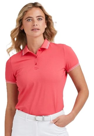 Ping Viviana Tipped damskie polo, paradise pink