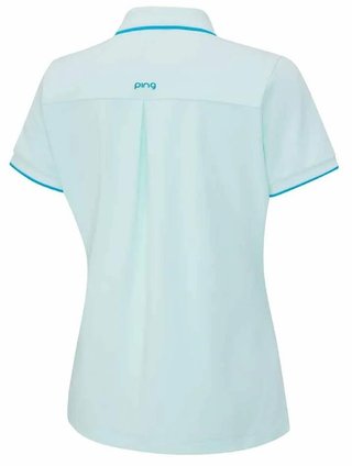 Ping Viviana Tipped damskie polo, seaspray