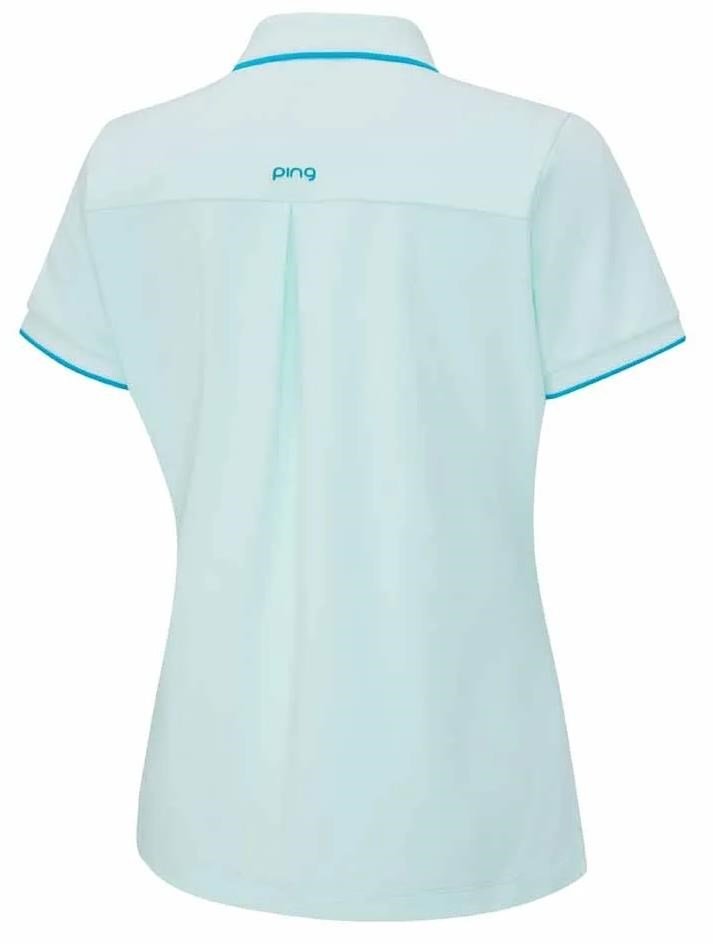 Ping Viviana Tipped damskie polo, seaspray