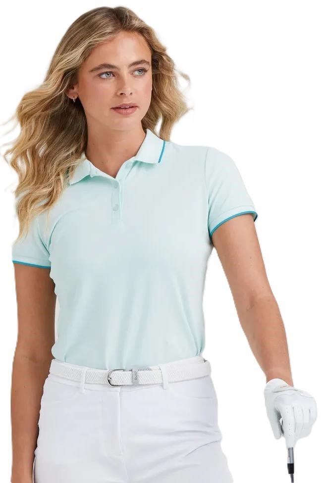 Ping Viviana Tipped damskie polo, seaspray