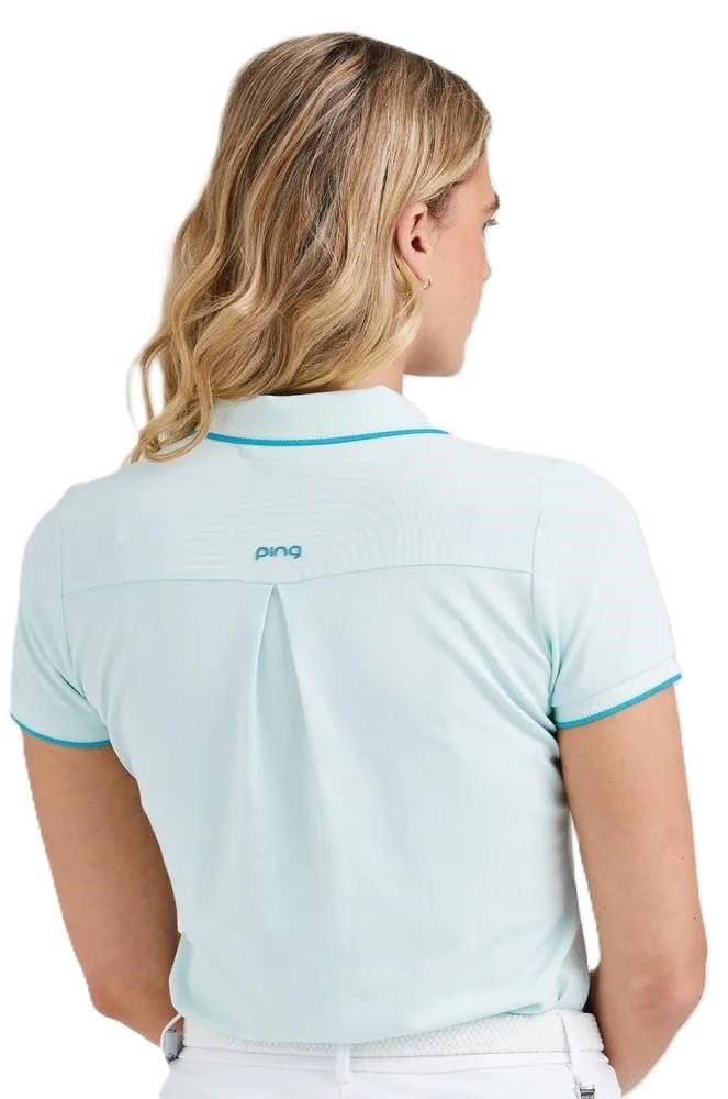 Ping Viviana Tipped damskie polo, seaspray
