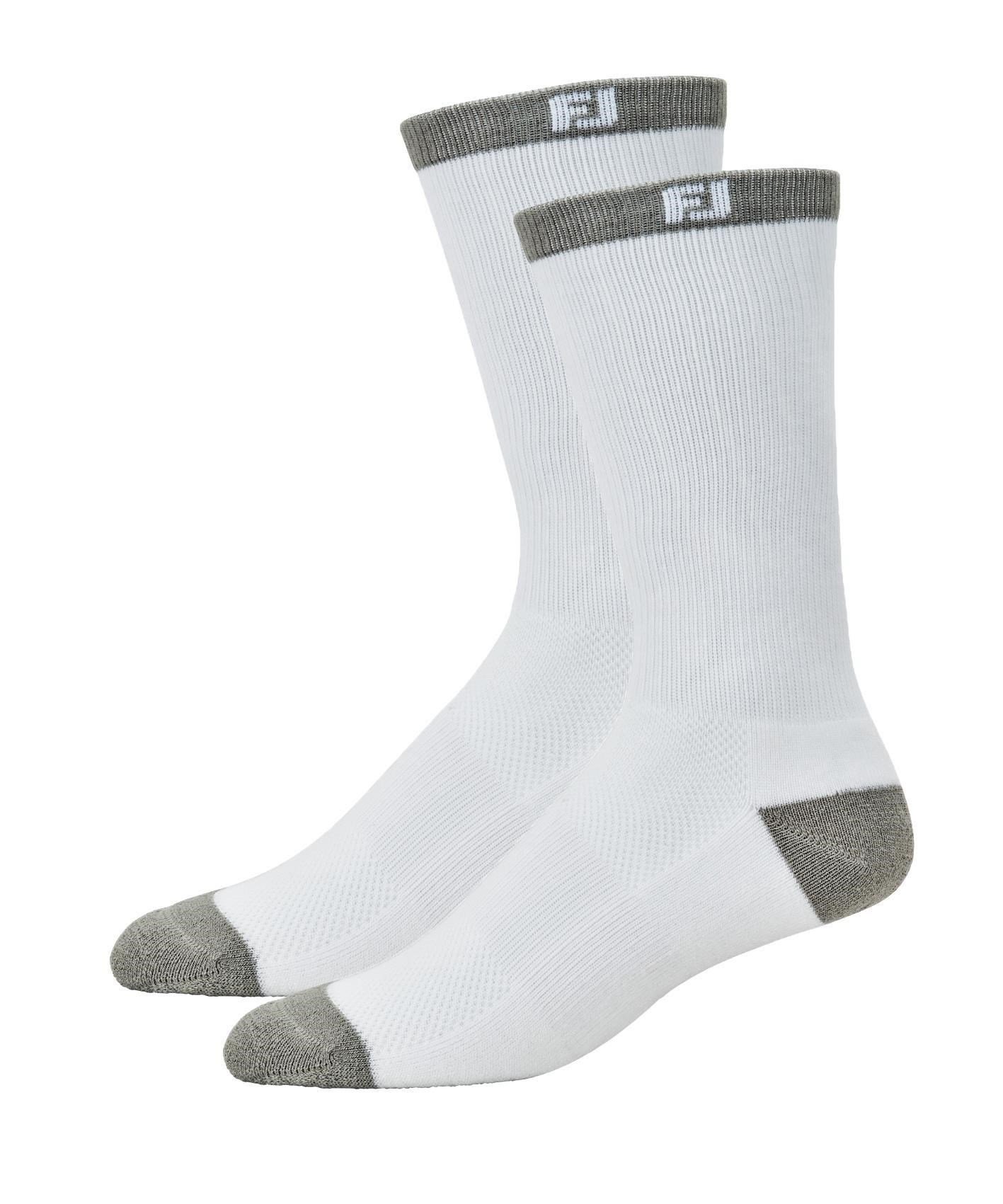 FootJoy ProDry Junior Crew skarpetki dziecięce, para, białe