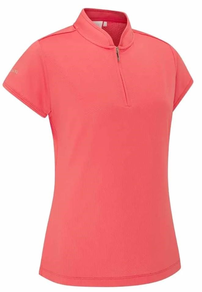 Ping Evetta Jacquard damskie polo, paradise pink