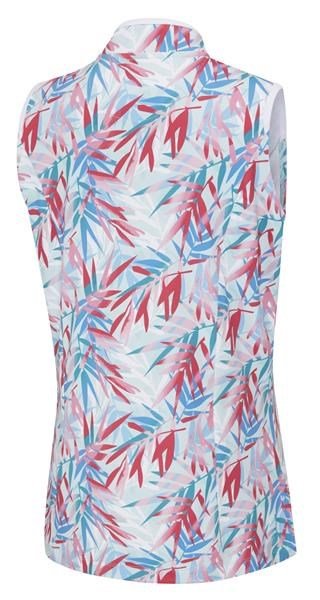 Ping Penola Printed Sleeveless damskie polo, tropic retreat
