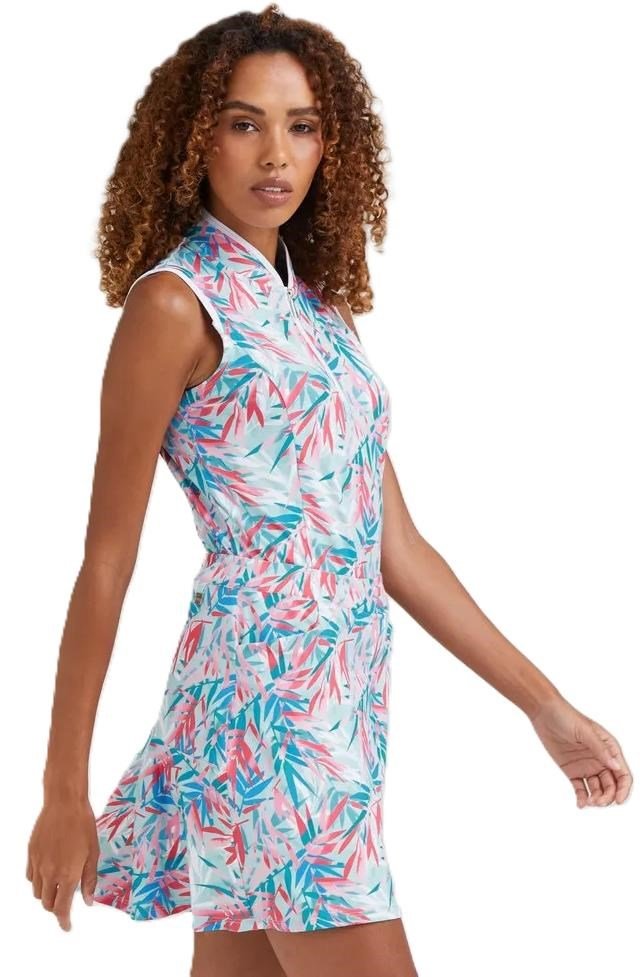 Ping Penola Printed Sleeveless damskie polo, tropic retreat