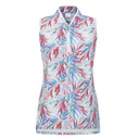 Ping Penola Printed Sleeveless damskie polo, tropic retreat