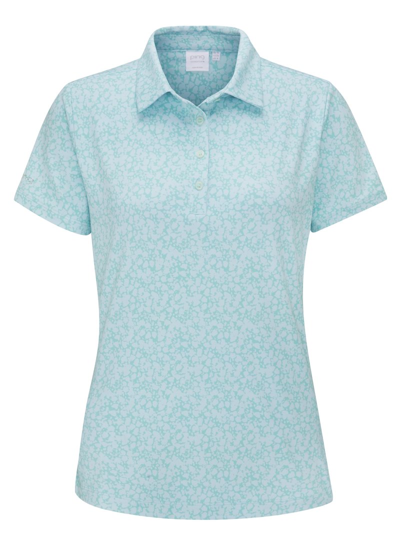 Ping  Aeria Printed damskie polo, splash