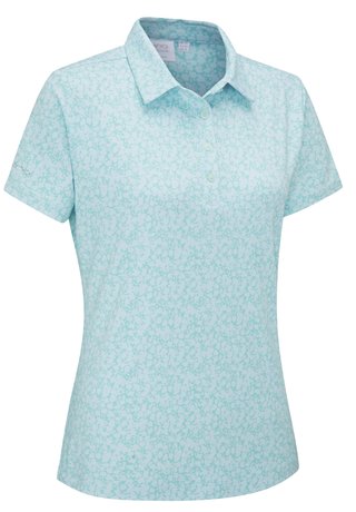 Ping  Aeria Printed damskie polo, splash