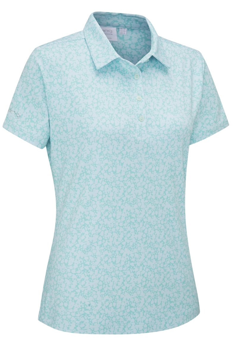Ping  Aeria Printed damskie polo, splash