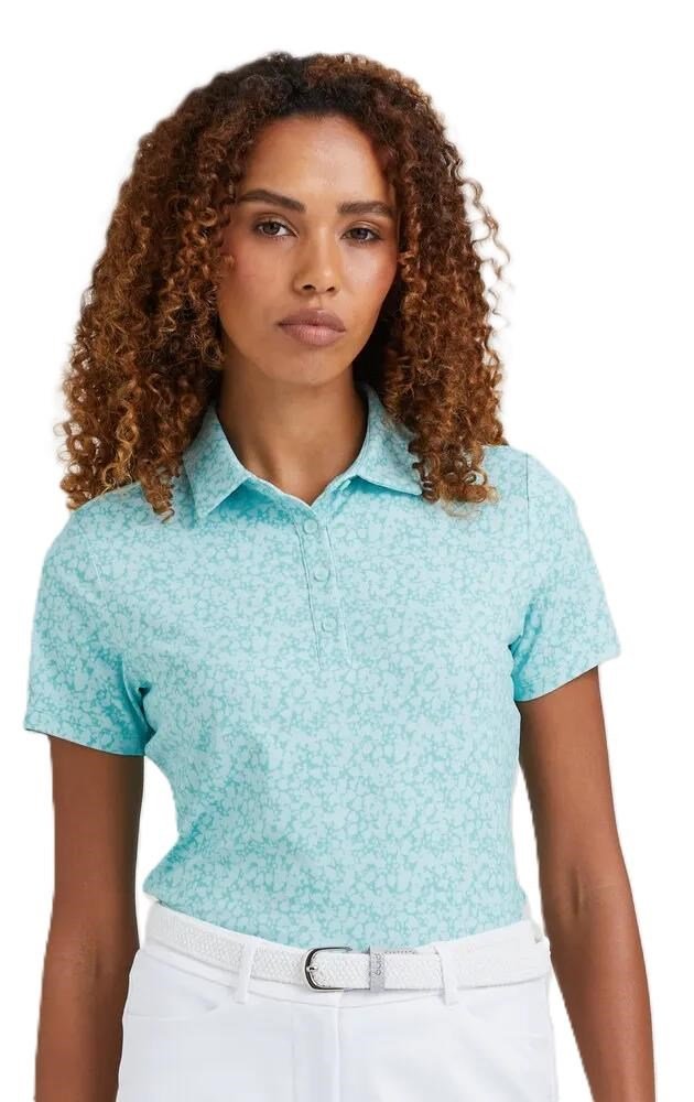 Ping  Aeria Printed damskie polo, splash