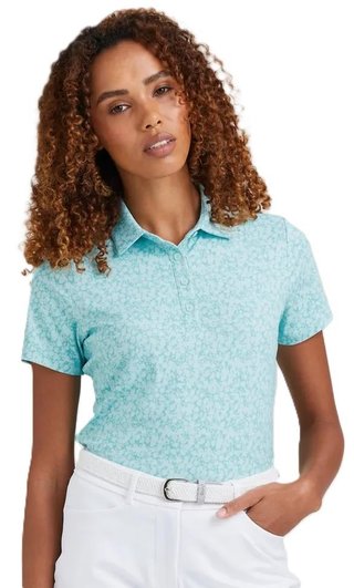 Ping  Aeria Printed damskie polo, splash