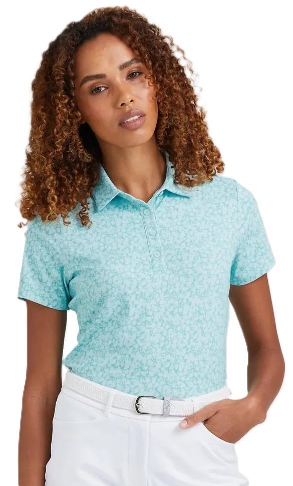 Ping  Aeria Printed damskie polo, splash