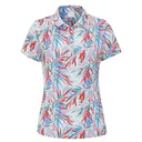 Ping Aeria Printed damskie polo, tropic retreat