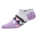 FootJoy ProDry Lightweight Low-Cut Fashion damskie skarpety, biało/fioletowe