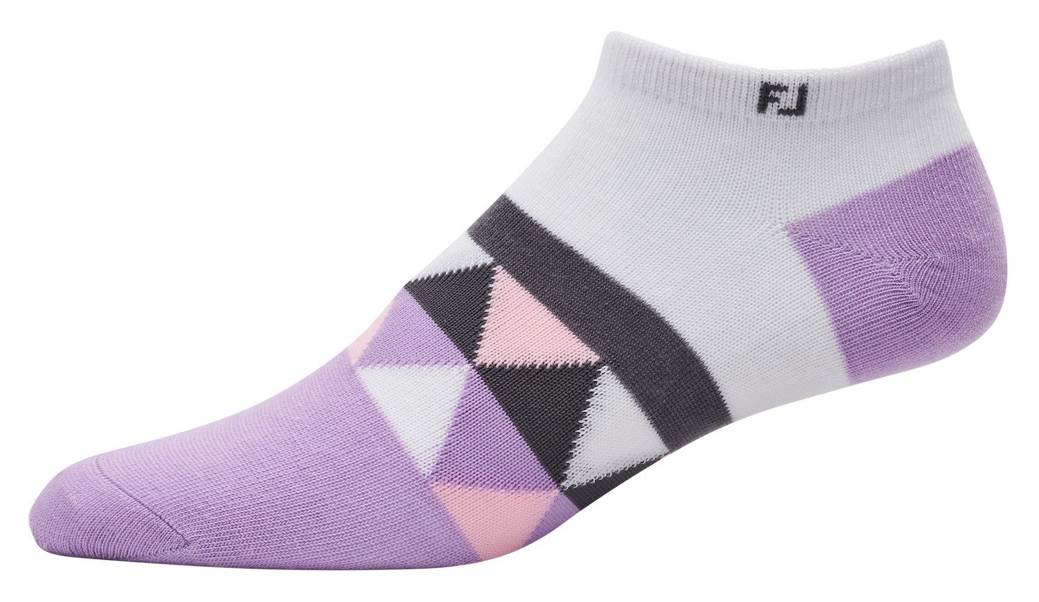 FootJoy ProDry Lightweight Low-Cut Fashion damskie skarpety, biało/fioletowe