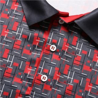 Fashion Sports Wear Lisabon męskie polo, czarno/czerwone