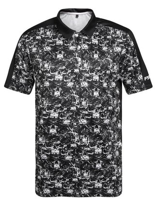 Fashion Sports Wear Skulls męskie polo, czarne