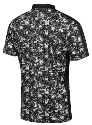 Fashion Sports Wear Skulls męskie polo, czarne