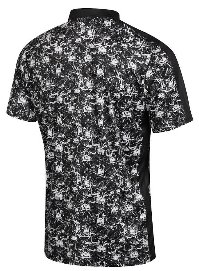Fashion Sports Wear Skulls męskie polo, czarne