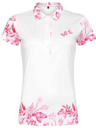 Fashion Sports Wear Tirana Pink damskie polo, biało/różowe