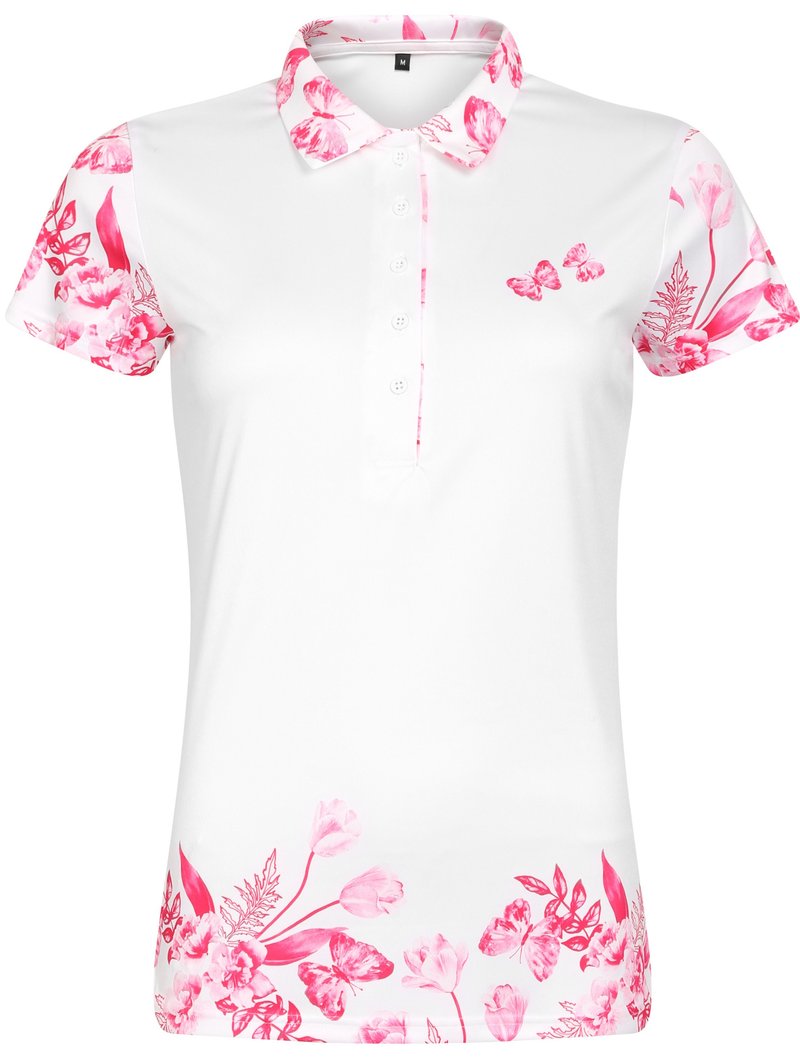 Fashion Sports Wear Tirana Pink damskie polo, biało/różowe