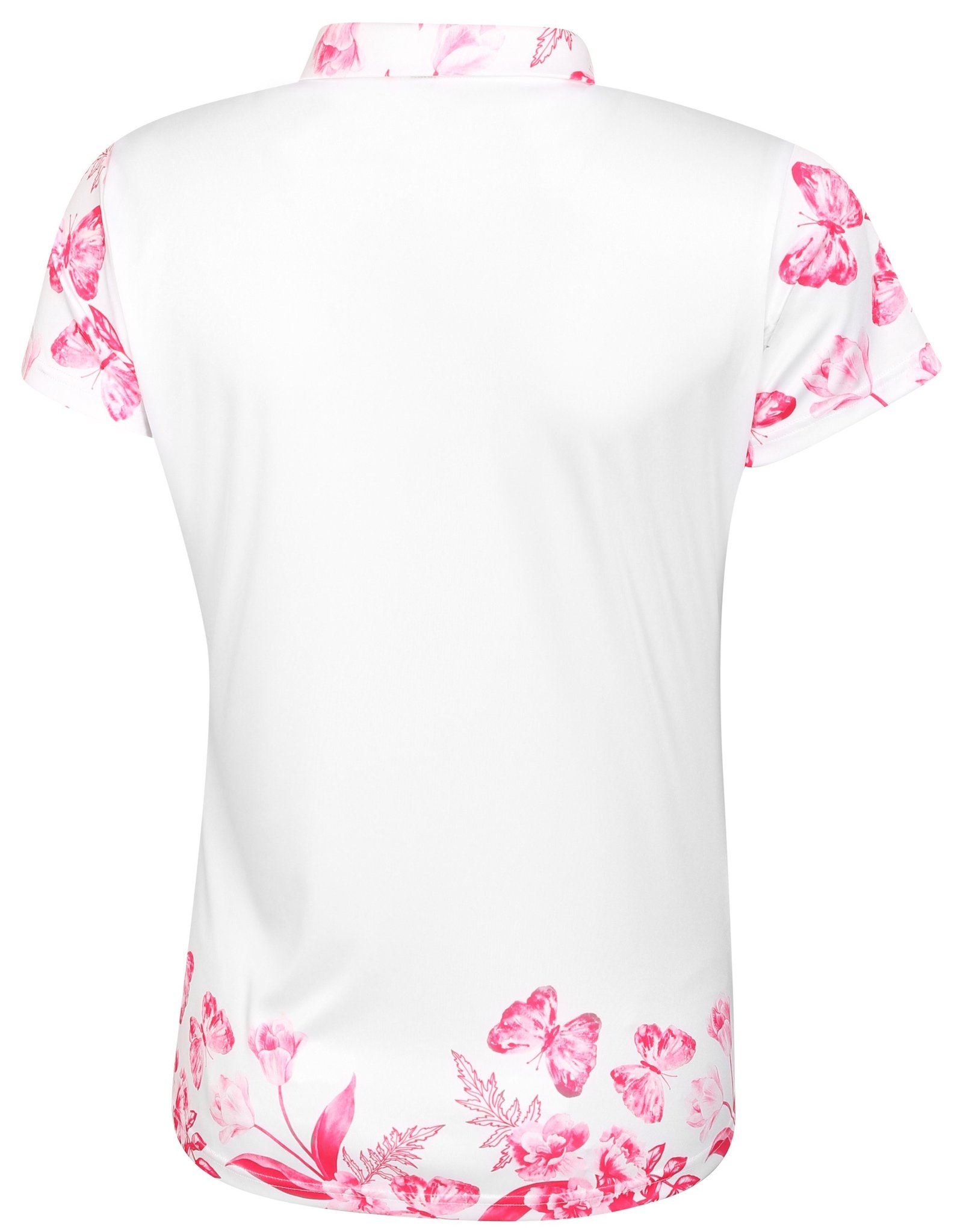 Fashion Sports Wear Tirana Pink damskie polo, biało/różowe