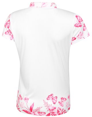 Fashion Sports Wear Tirana Pink damskie polo, biało/różowe