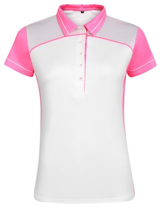 Fashion Sports Wear Accra Pink damskie polo, biało/różowe