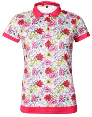 Fashion Sports Wear Luanda ladies polo, white/red