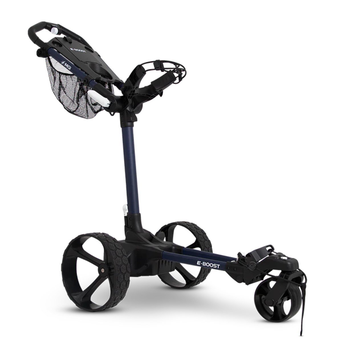 MGI E-Boost hybrid golf trolley 2026 elektryczny wózek, granatowy