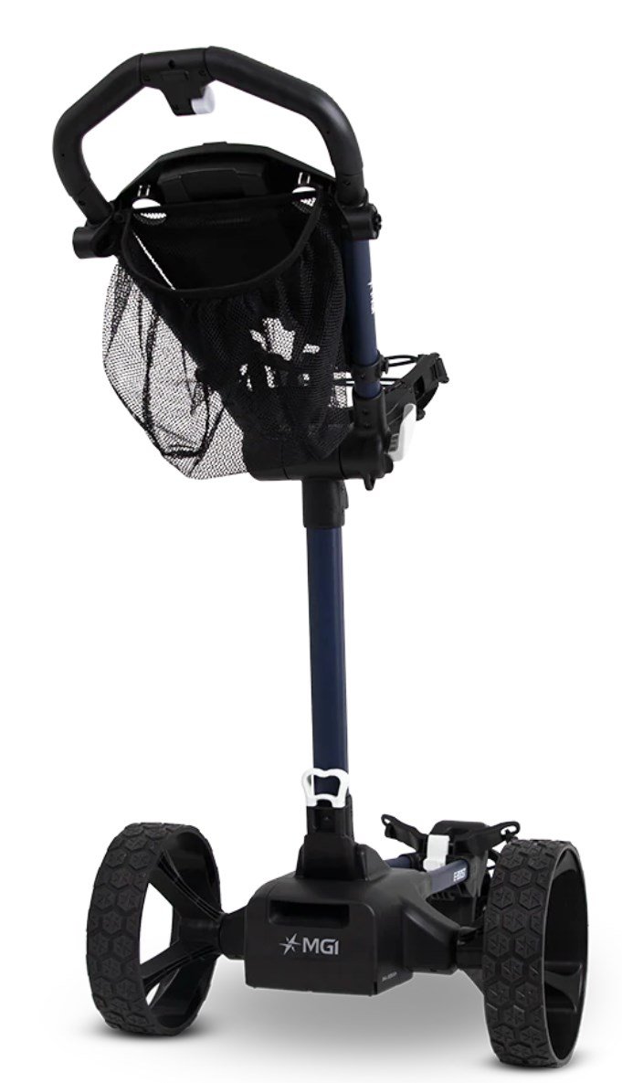 MGI E-Boost hybrid golf trolley 2026 elektryczny wózek, granatowy