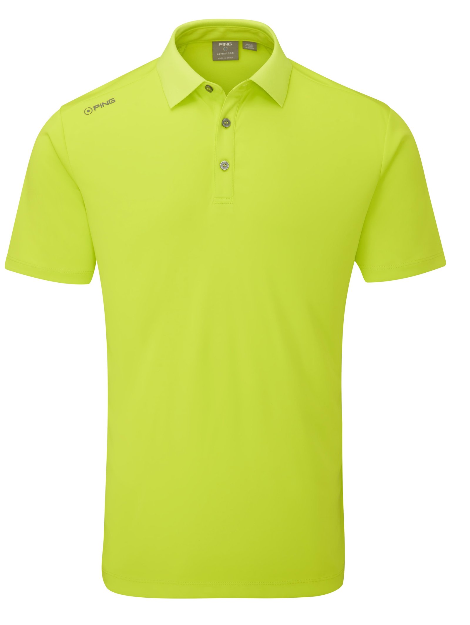 PING Lindum męskie polo, lime