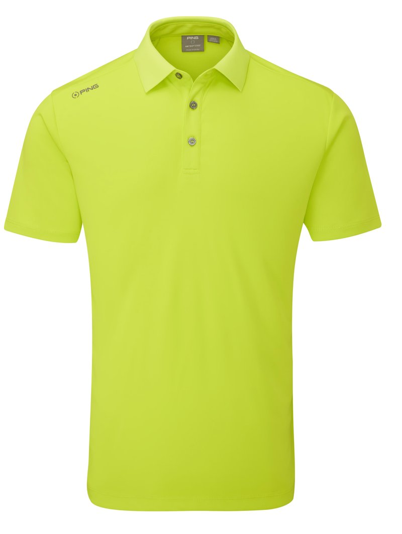 PING Lindum męskie polo, lime