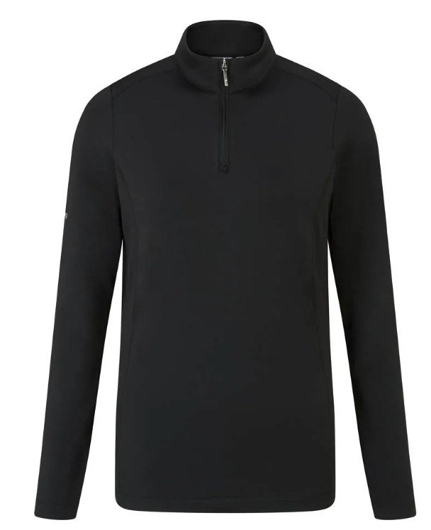 PING Aveline Half Zip damska bluza, czarna