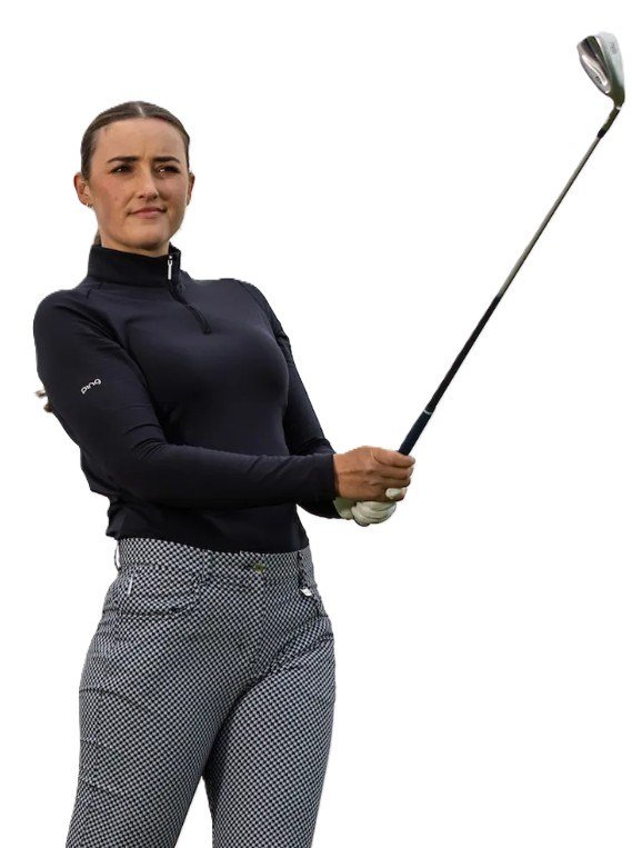 PING Aveline Half Zip damska bluza, czarna