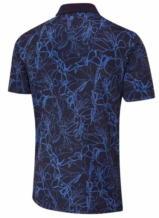 Ping Orlando męskie polo, navy/bright cobalt