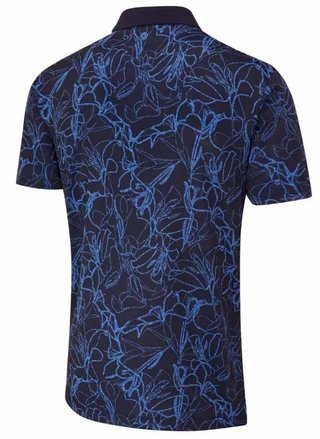 Ping Orlando męskie polo, navy/bright cobalt