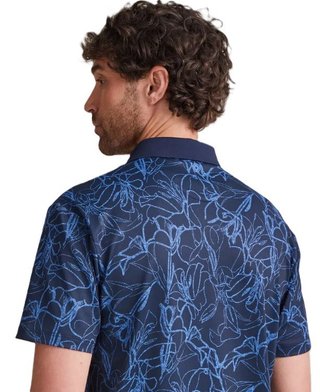 Ping Orlando męskie polo, navy/bright cobalt