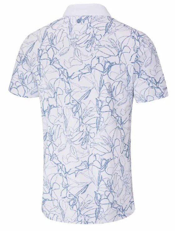 Ping Orlando męskie polo, white/stellar