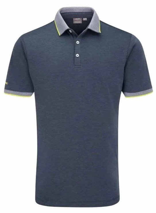 Ping Gideon męskie polo, light navy marl