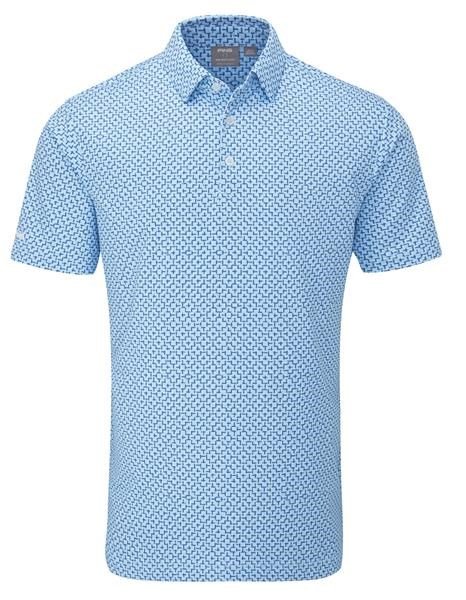 Ping Ephron Printed męskie polo, baltic sea multi