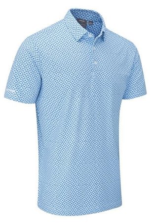 Ping Ephron Printed męskie polo, baltic sea multi