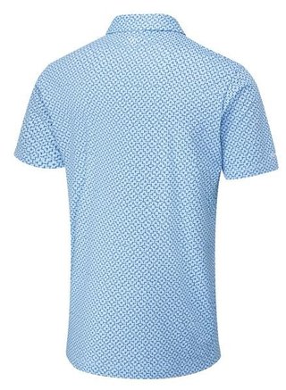 Ping Ephron Printed męskie polo, baltic sea multi