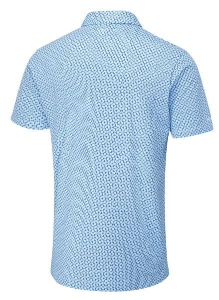 Ping Ephron Printed męskie polo, baltic sea multi