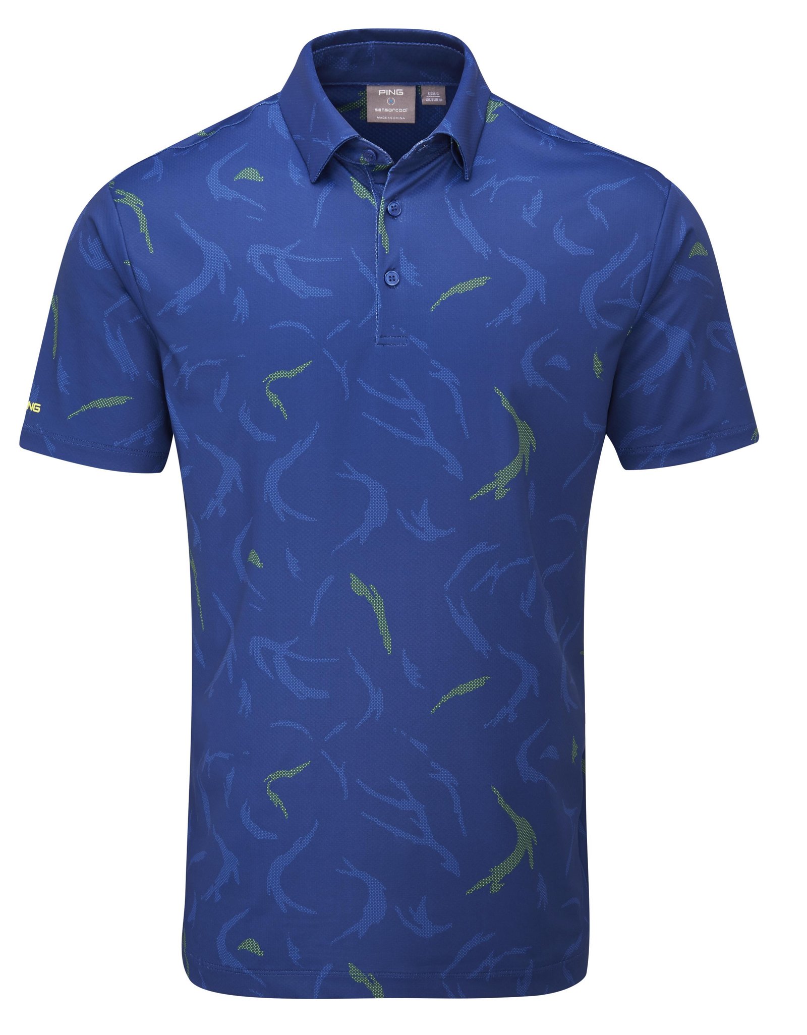 Ping Ephron Printed męskie polo, inky multi