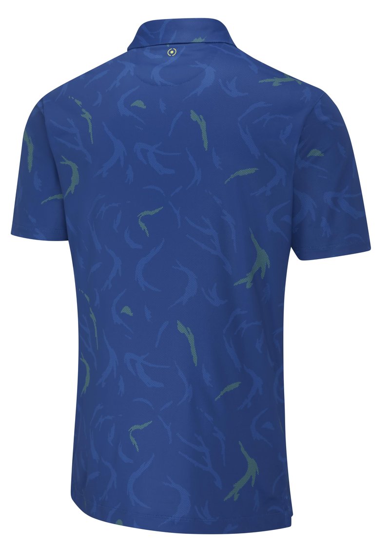 Ping Ephron Printed męskie polo, inky multi